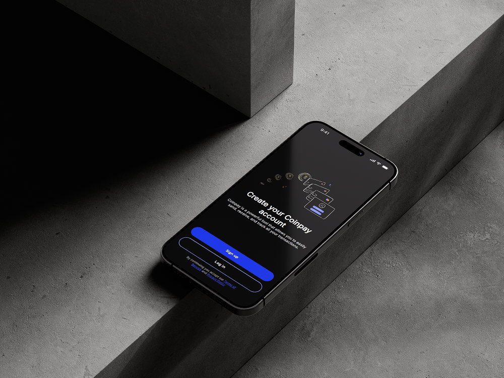 Coinpay - Interfejs użytkownika aplikacji finansowej - screenshot 1
