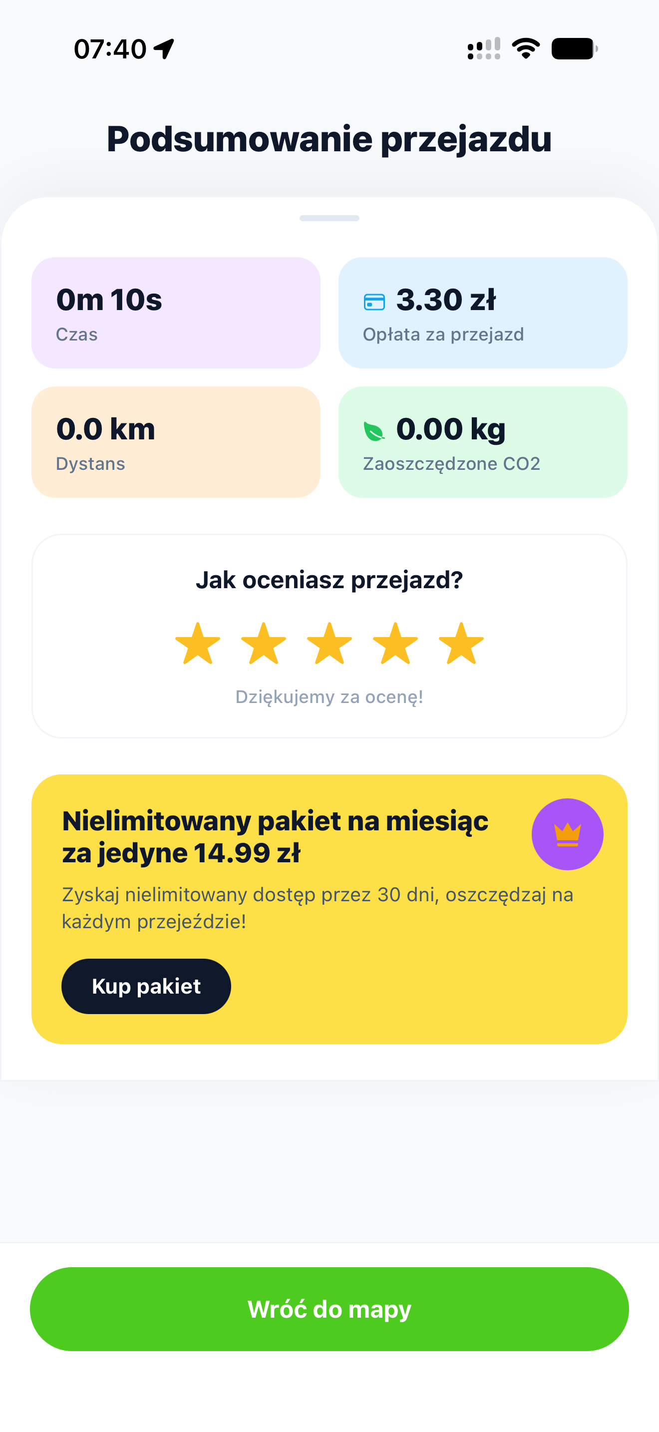 Swiftride - Aplikacja mobilna - screenshot 11