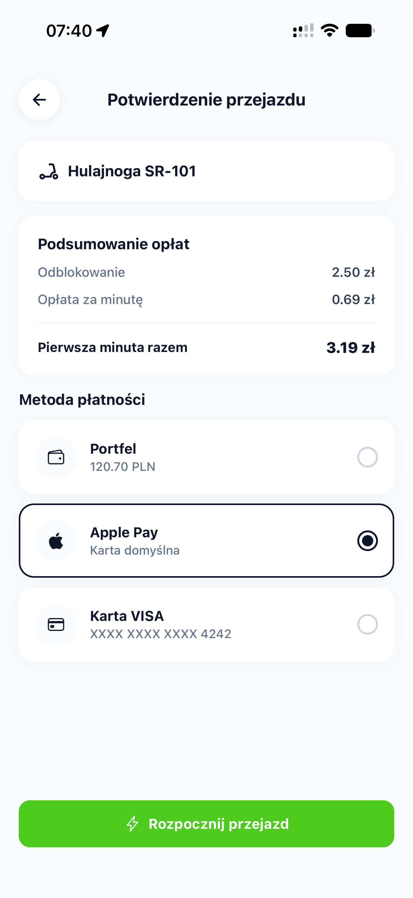 Swiftride - Aplikacja mobilna - screenshot 9