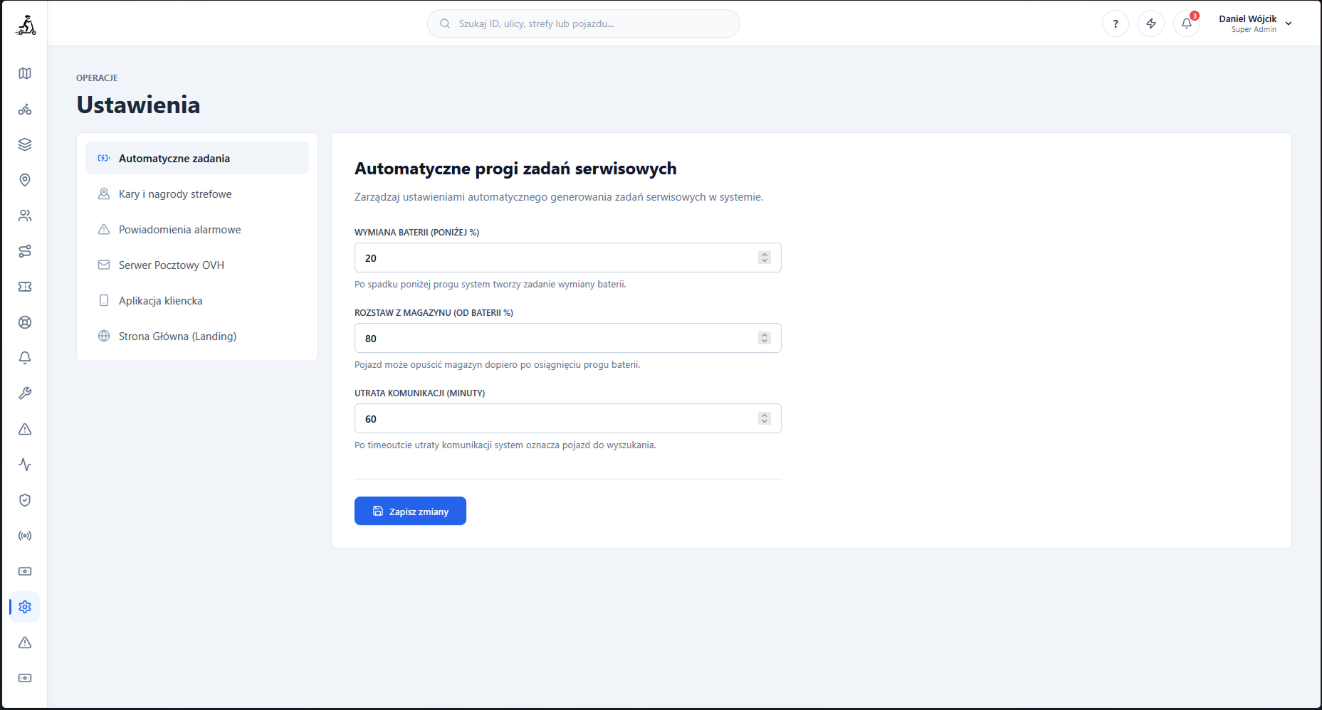 Swiftride - Panel Zarządzania i IoT - screenshot 14